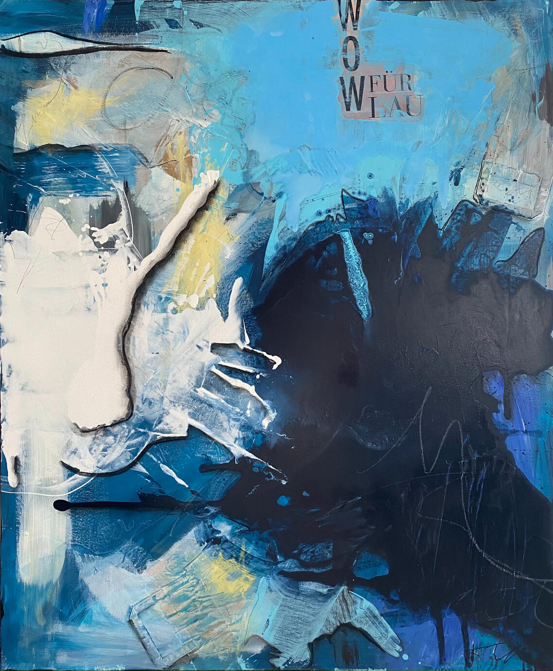 Wow für Blau | 100 x 120